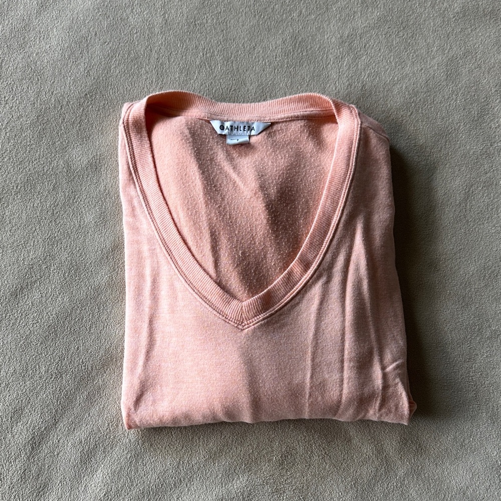 Women’s Athleta Sunrise V-Neck Sweatshirt, Size Small